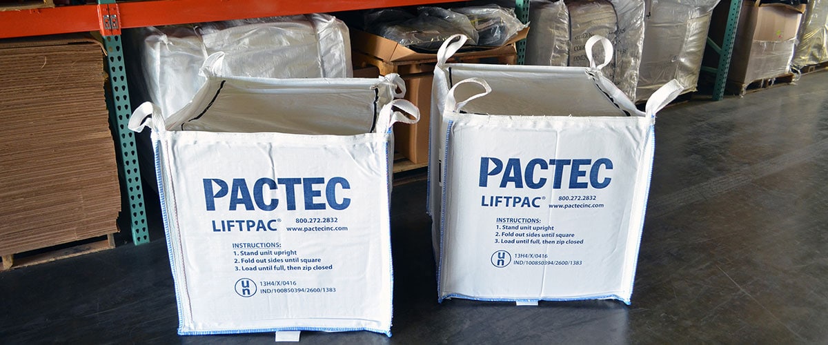 LiftPac® SelfStanding Bulk Bag for Waste Products PacTec, Inc.