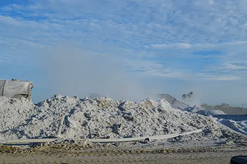 alleviate dust clouds at disposal