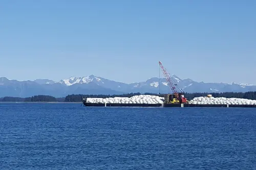 barges full of LiftPacs in Alaska