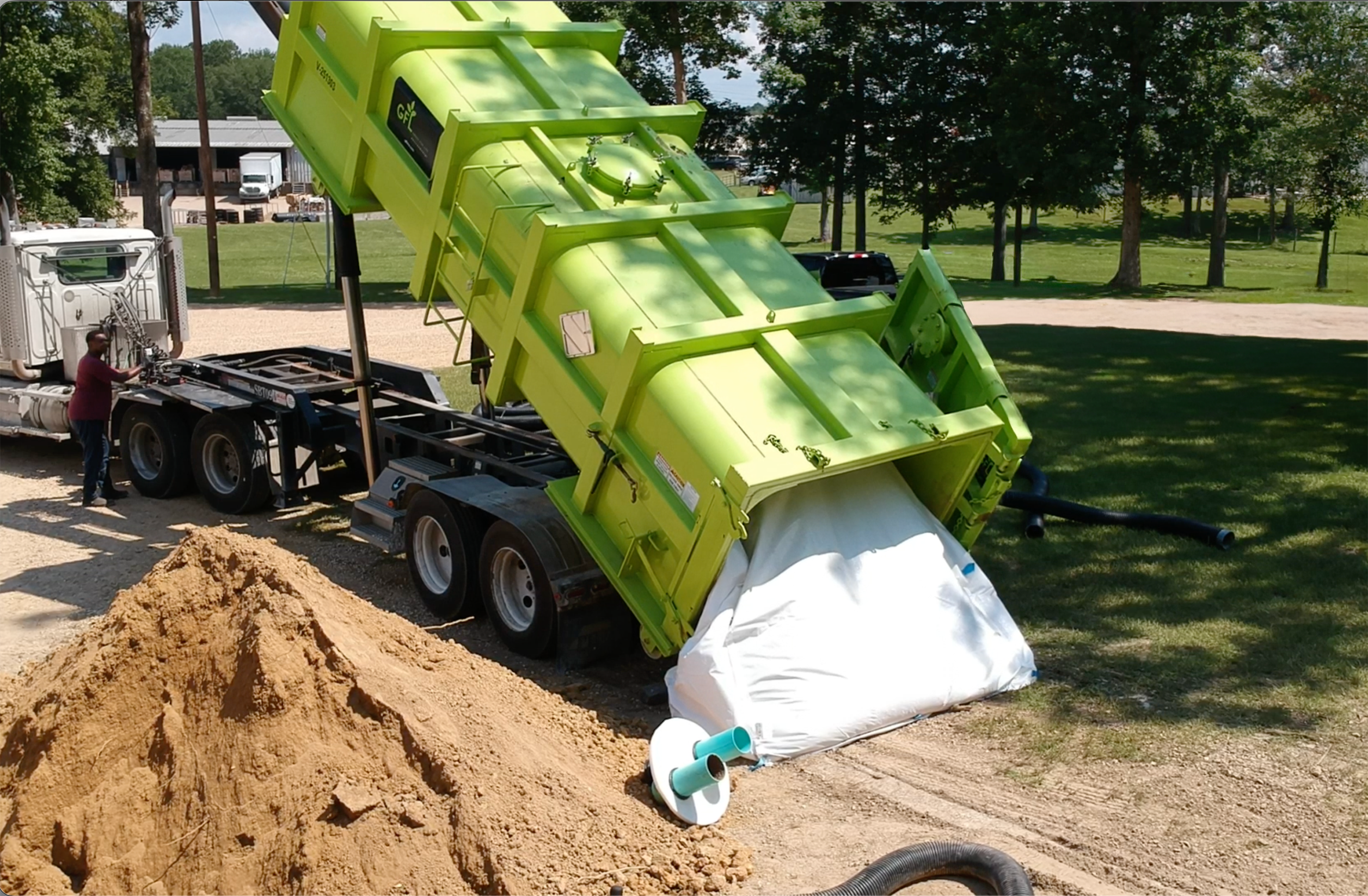 [E] VacPac- Drone Shot- Unloading