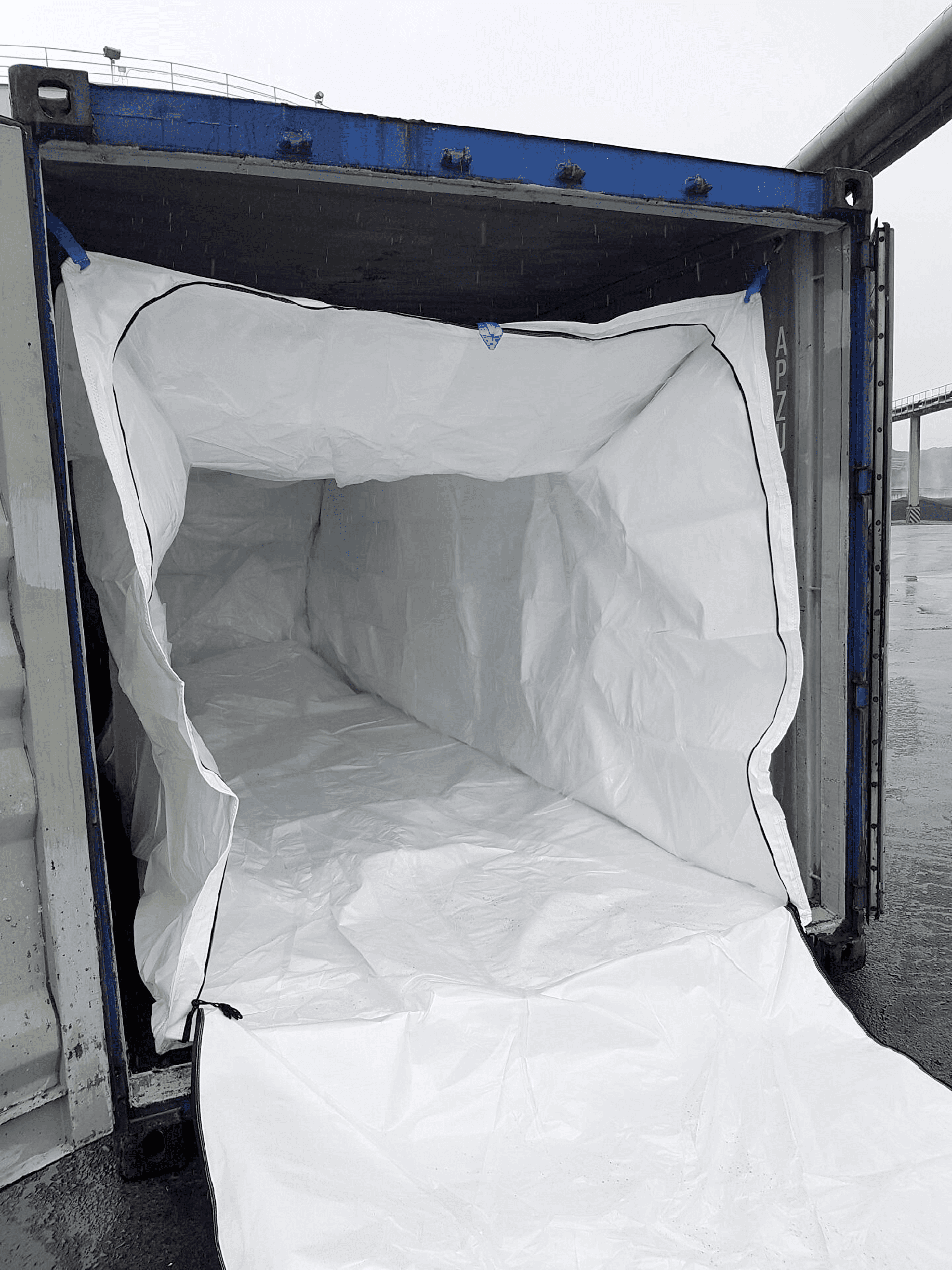 [I] TransPac- Open End TransPac Installed in Intermodal Container